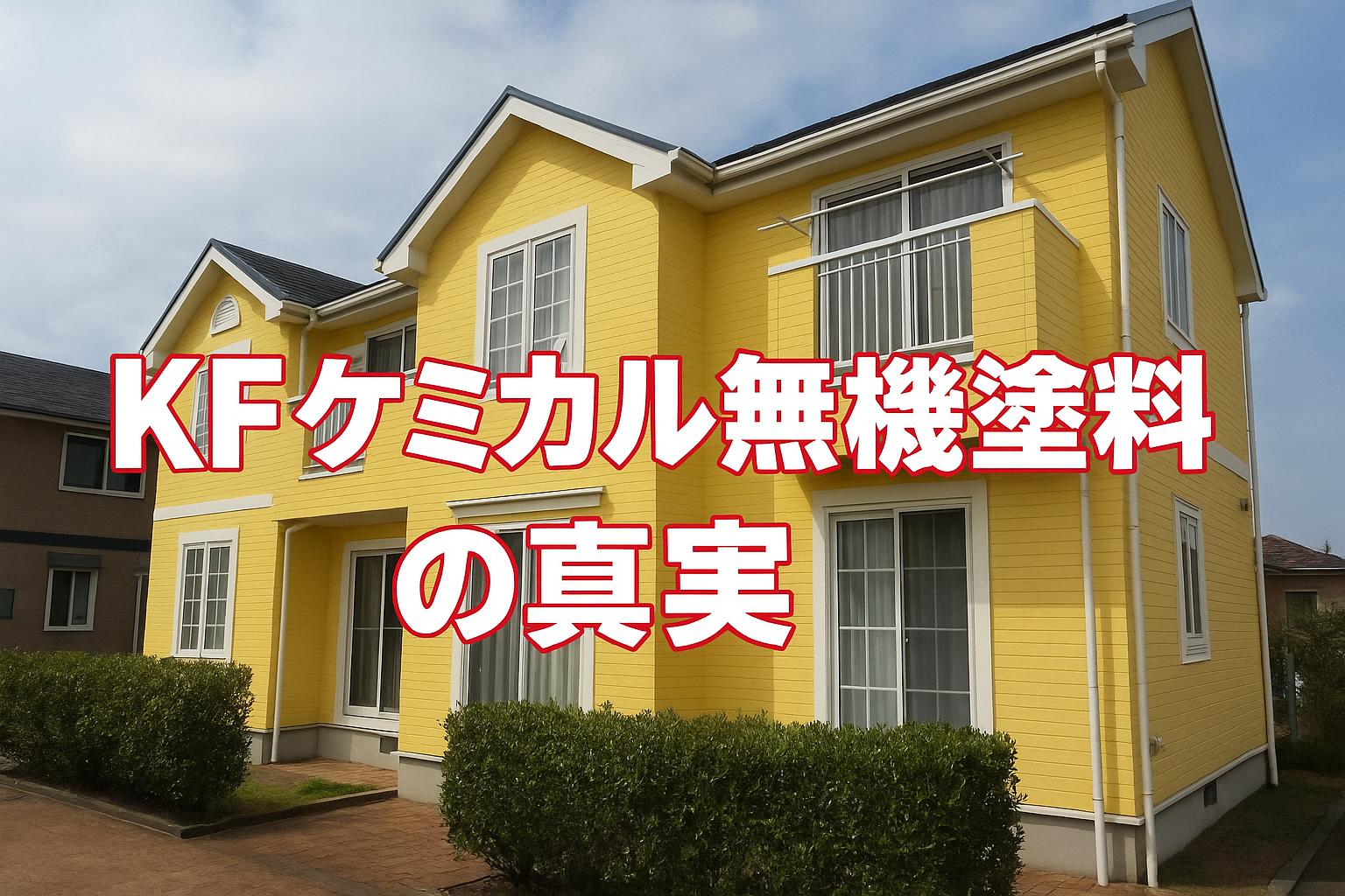 20年耐久は本当？】KFケミカル 無機塗料 評判を徹底解説！価格 