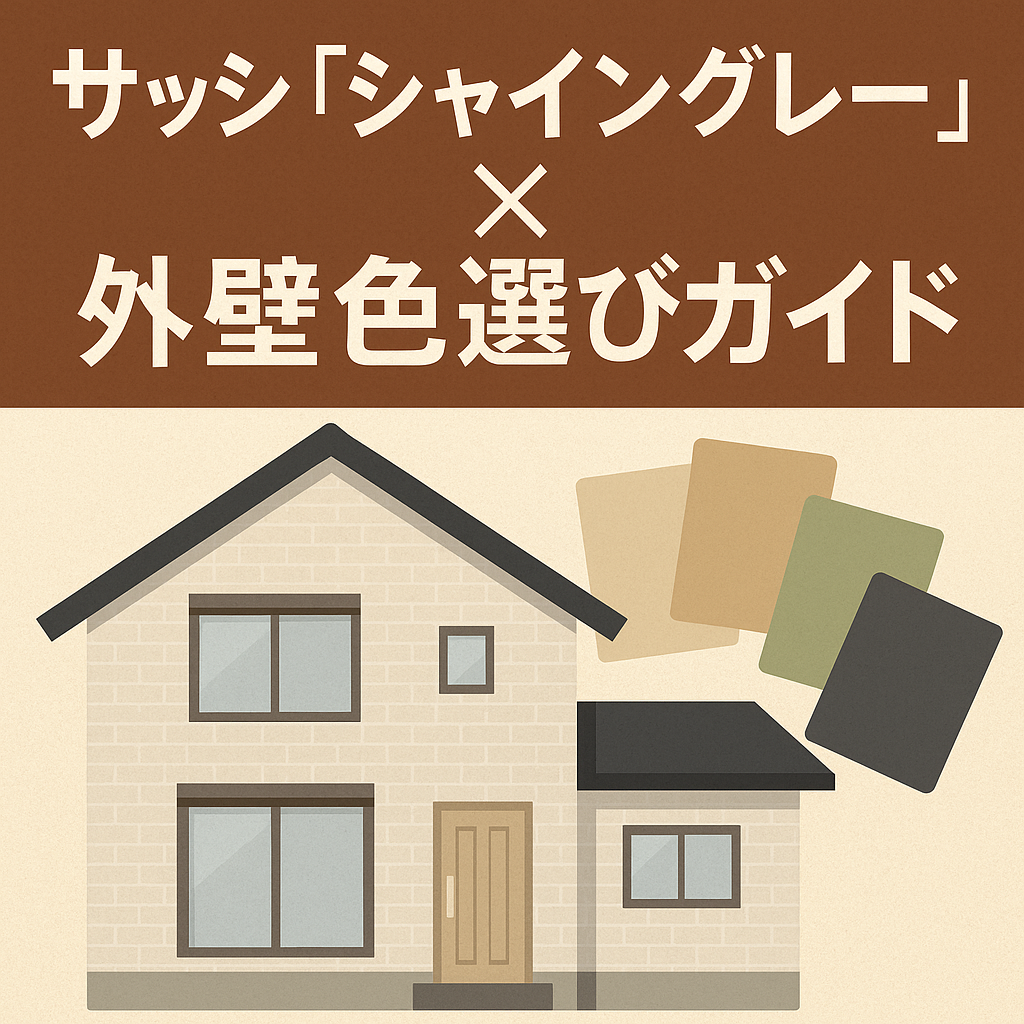 サッシ「シャイングレー」に映える外壁色の選び方完全ガイド：配色 