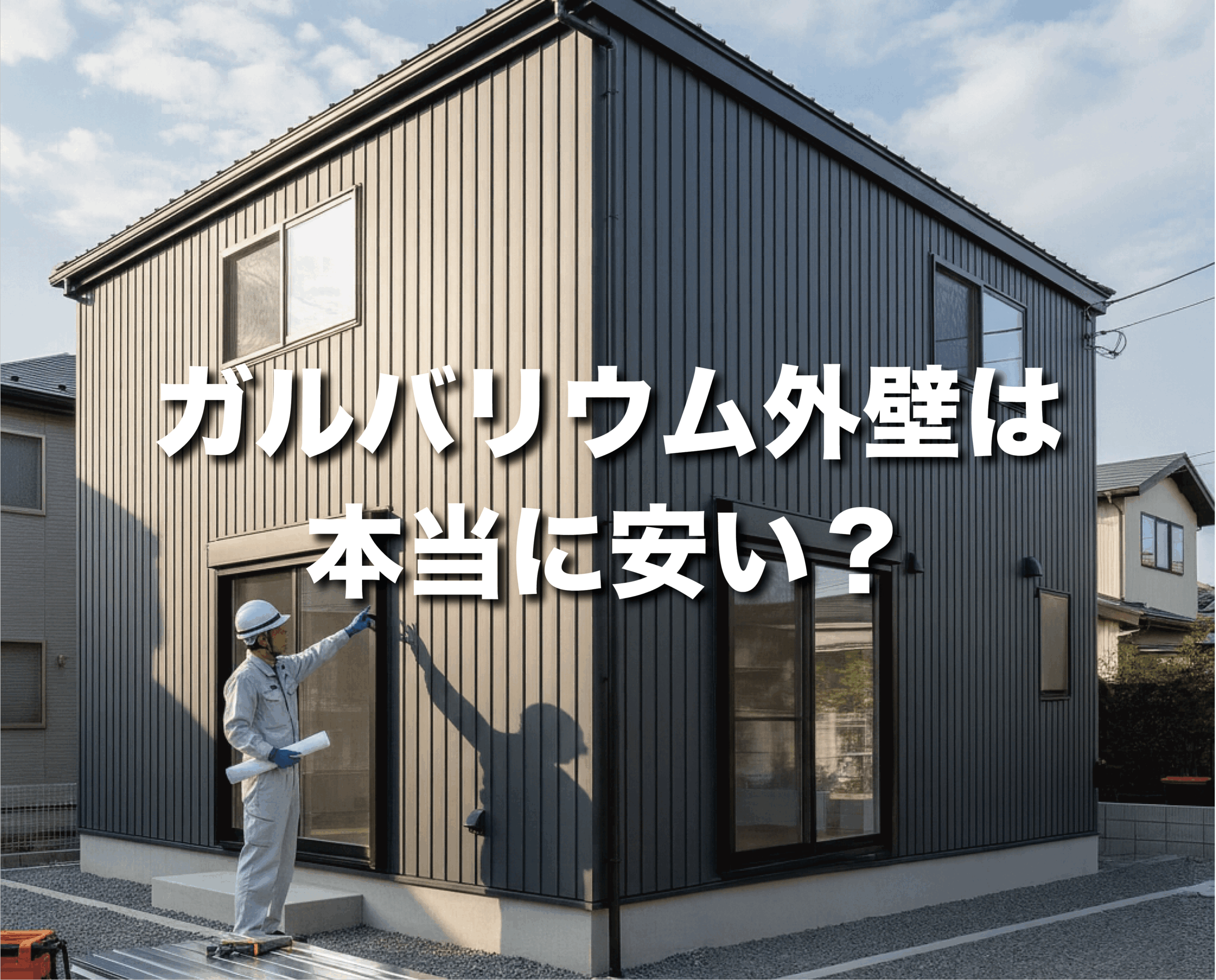 ?【保存版】ガルバリウム外壁は本当に安い？費用相場・安くするコツ 