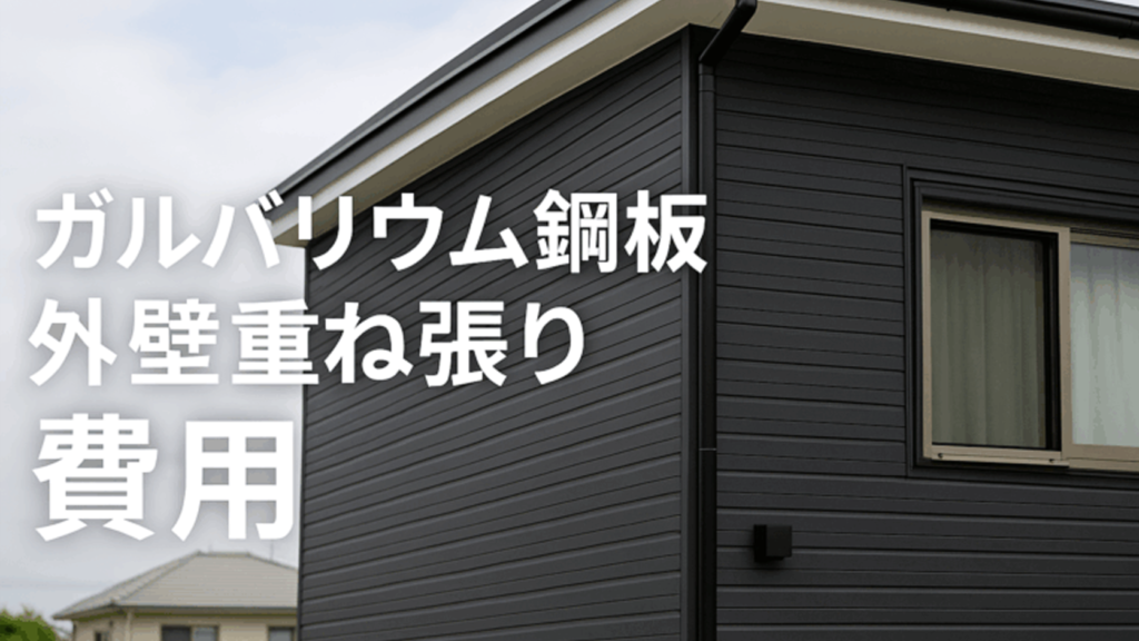 ガルバリウム鋼板外壁の重ね張りのイメージ画像