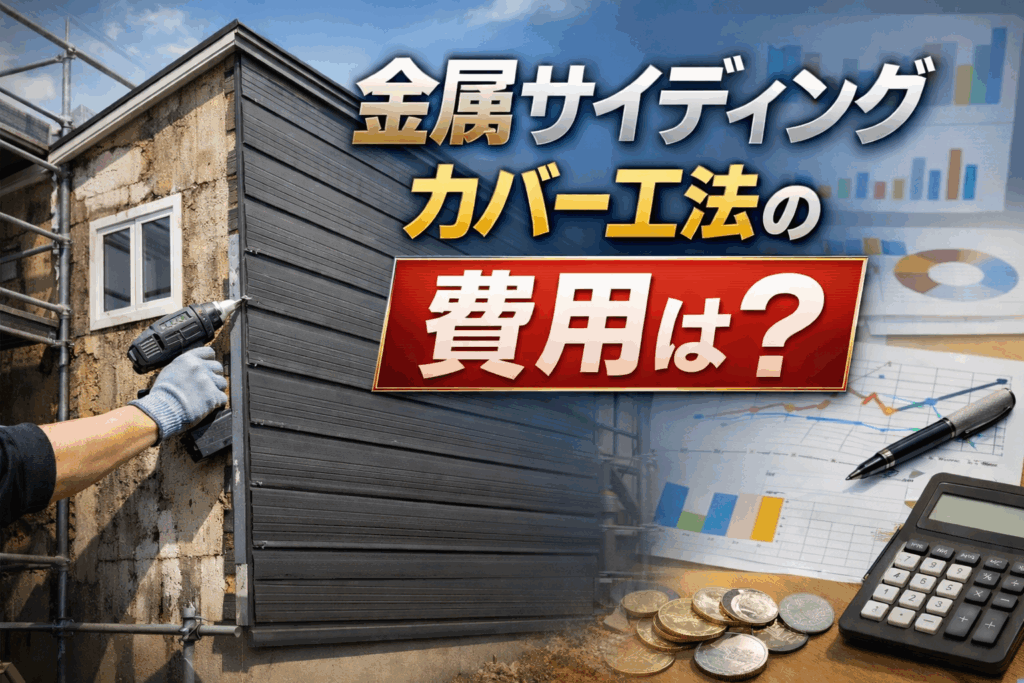 金属サイディングのカバー工法にかかる費用はいくら？相場・内訳・後悔 
