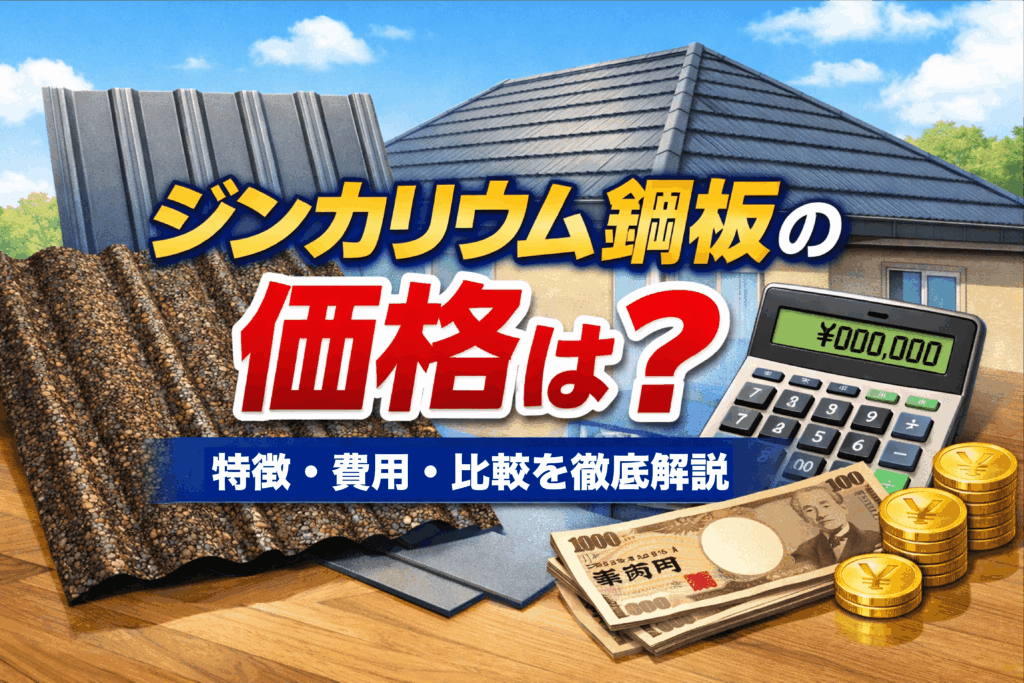 ジンカリウム鋼板の価格はいくら？特徴・他屋根材との違い・後悔しない 