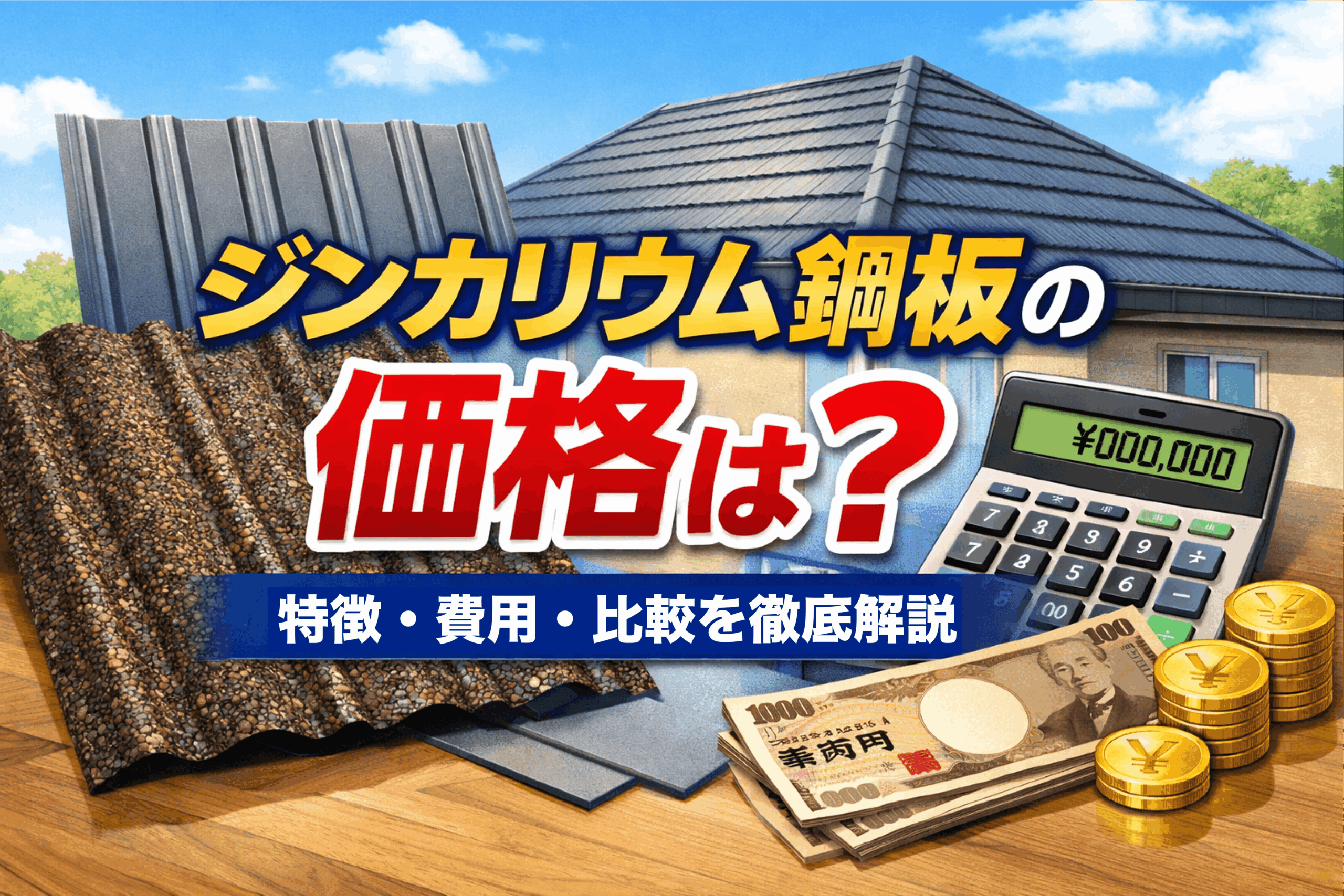 ジンカリウム鋼板の価格はいくら？特徴・他屋根材との違い・後悔しない 