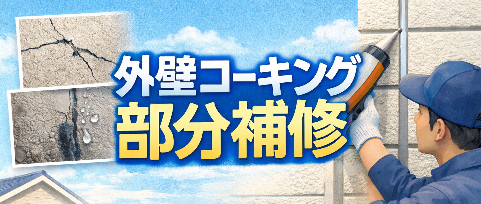 外壁コーキング部分補修の完全ガイド｜原因・症状・費用・DIY＆業者