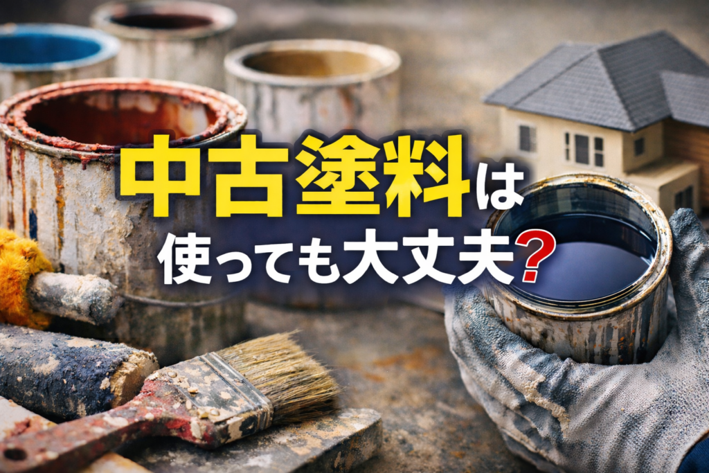 中古塗料は使っても大丈夫？安く仕入れる方法とプロが教える注意点 