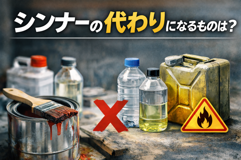 シンナーの代わりになるものは？プロが教える代用品とNG例・失敗しない 