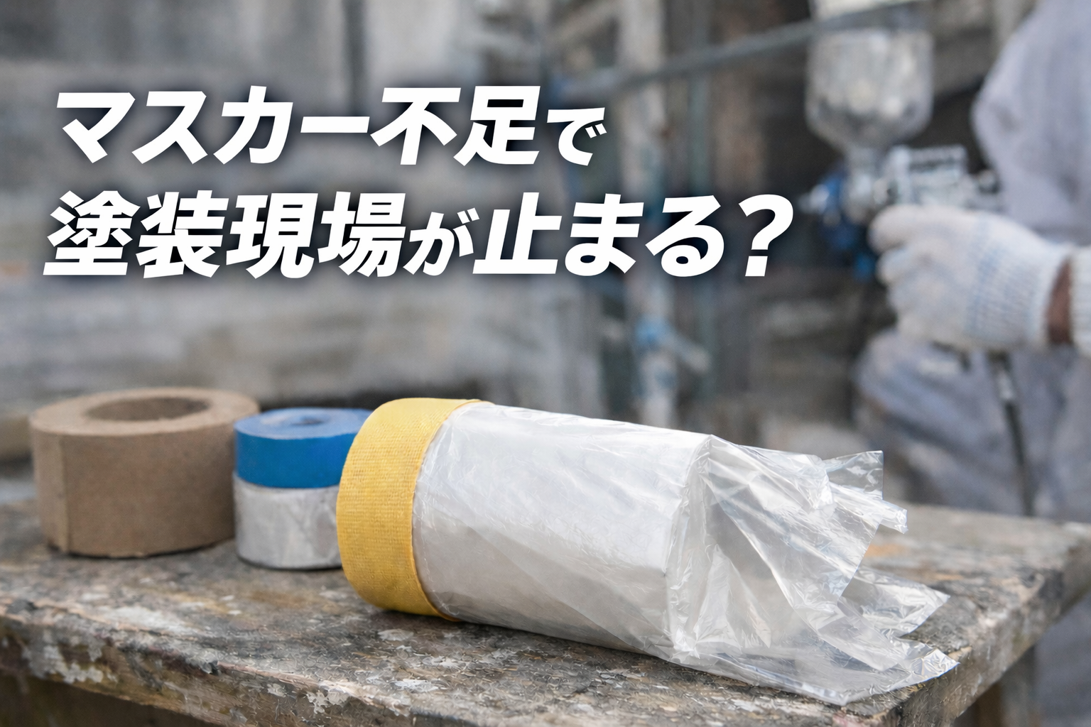 マスカー不足で塗装現場が止まる？原因・代替方法・今すぐできる対策を