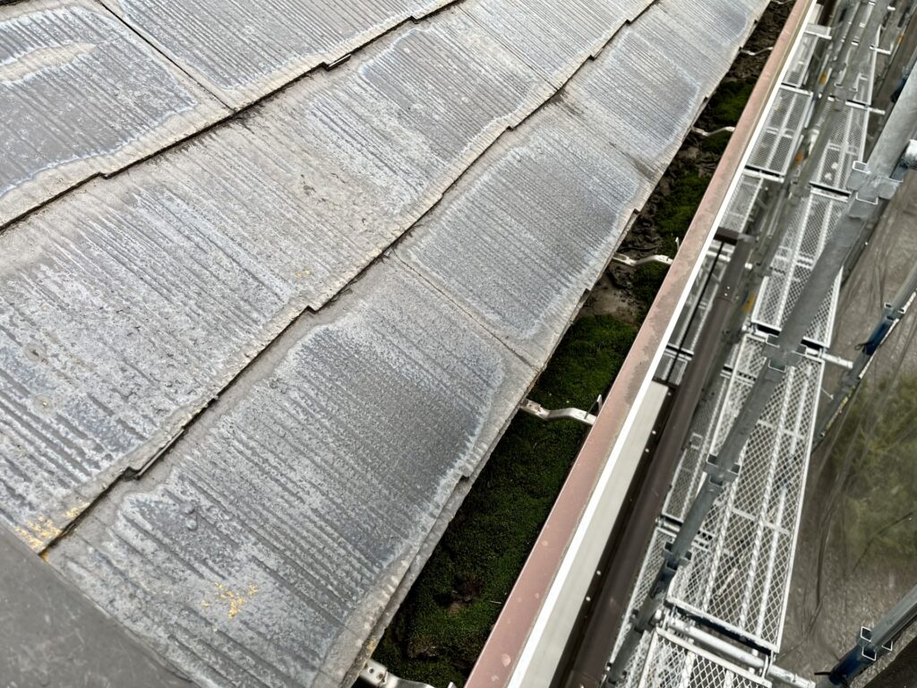2階の雨樋修理