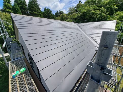 屋根のシリコン塗装